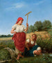 Oogst van de vrouwen - Kazimierz Pochwalski — weergave van het kunstwerk