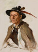 portret van Sabała - Kazimierz Pochwalski — weergave van het kunstwerk