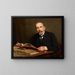 portret van Zdzisław Morawski - Kazimierz Pochwalski — ingelijst kunstwerk aan de muur