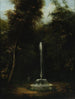 Vue du parc Łazienki avec une fontaine II - Kazimierz Wojniakowski — artwork view