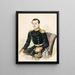 Portret van een officier - Kazimir Antonovich Yasevich — ingelijst kunstwerk aan de muur