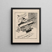 Satellieten suprematisten - Kazimir Malévitch — ingelijst kunstwerk aan de muur