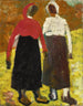 Twee boerenvrouwen - Kazimir Malévitch — weergave van het kunstwerk