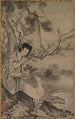 Figure taoïste féminine dans un paysage - Koboku — weergave van het kunstwerk