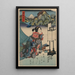 Hakone shuku - Keisai Eisen — ingelijst kunstwerk aan de muur