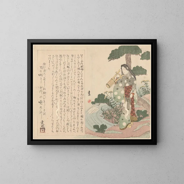 Summer Painting - Keisai Eisen — framed artwork on a wall