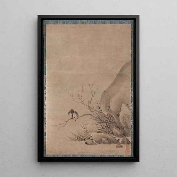 Kenk Shkei - Kingfisher Perched above a Stream.webp