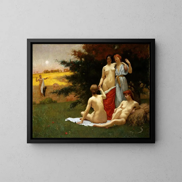 Een Eclogue - Kenyon Cox — ingelijst kunstwerk aan de muur