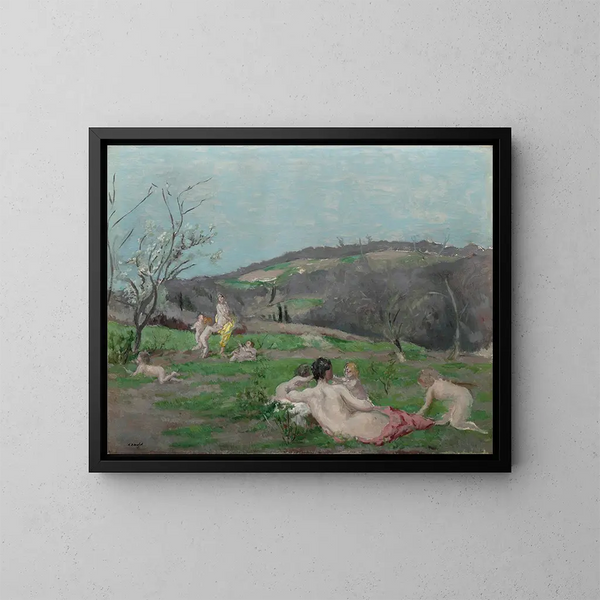 The Garden - Ker Xavier Roussel — framed artwork on a wall