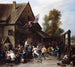 Kermesse op de dag van Sint-Joris - David Teniers de Jonge — weergave van het kunstwerk