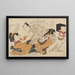 Untitled Shunga Painting - Kikukawa Eizan — framed artwork on a wall