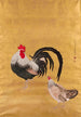 Een Japanse rol met een haan en een hen - Kishi Ganku — weergave van het kunstwerk