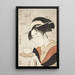 Réapparition La courtisane Naniwaya Okita - Kitagawa Utamaro — ingelijst kunstwerk aan de muur