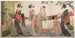 Araibari, was en rekking van de stof - Kitagawa Utamaro — weergave van het kunstwerk