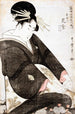 Courtisane Hanamurasaki de Tamaya - Kitagawa Utamaro — weergave van het kunstwerk