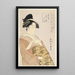 Courtisane Hanaogi de la maison Ogiya - Kitagawa Utamaro — ingelijst kunstwerk aan de muur