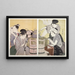 Keukenscène Daidokoro - Kitagawa Utamaro — ingelijst kunstwerk aan de muur