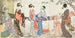 Droog- en rekproces van de stof - Kitagawa Utamaro — weergave van het kunstwerk