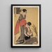 Gebon no zu Image de la classe inférieure - Kitagawa Utamaro — ingelijst kunstwerk aan de muur