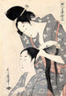 Coiffeur Kamiyui - Kitagawa Utamaro — weergave van het kunstwerk