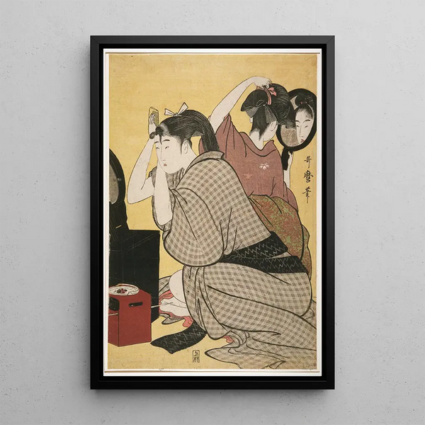 Kitagawa Utamaro - Kamiyui Dressing the hair.webp