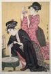 Kingyo Poisson rouge - Kitagawa Utamaro — weergave van het kunstwerk