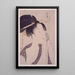 Naneki hajirushi Ha de la station du Sud - Kitagawa Utamaro — ingelijst kunstwerk aan de muur