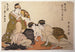 Nibijin udezum Bras de fer tussen twee schoonheden - Kitagawa Utamaro — weergave van het kunstwerk