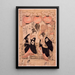 Festival Niwaka Yoshiwara Performance de la danse de contemplation des fleurs - Kitagawa Utamaro — ingelijst kunstwerk aan de muur