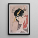 Ogiya Hanagi Hanagi de giya énigme picturale - Kitagawa Utamaro — ingelijst kunstwerk aan de muur