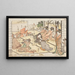 Regels voor gedrag in de plezierwijken - Kitagawa Utamaro — ingelijst kunstwerk aan de muur