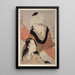Shinshibari Tendeur de tissu - Kitagawa Utamaro — ingelijst kunstwerk aan de muur