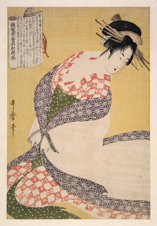 Kitagawa Utamaro - Shirauchikake The white surcoat.webp