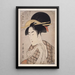 Serviette Tenugui - Kitagawa Utamaro — ingelijst kunstwerk aan de muur