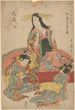 Trois geishas - Kitagawa Utamaro — weergave van het kunstwerk