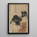 Serviette Tenuzui - Kitagawa Utamaro — ingelijst kunstwerk aan de muur