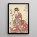 Tsukasa de la maison Giya - Kitagawa Utamaro — ingelijst kunstwerk aan de muur