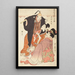 Kuronushi van het huis Tomo - Kitagawa Utamaro — ingelijst kunstwerk aan de muur