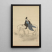 Courtisane chevauchant un éléphant Parodie du Bodhisattva Fugen - Kitao Masayoshi — ingelijst kunstwerk aan de muur
