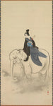 Courtisane chevauchant un éléphant Parodie du Bodhisattva Fugen - Kitao Masayoshi — weergave van het kunstwerk