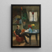 Arne Garborg visiting the artist's studio in Paris - Kitty Kielland — framed artwork on a wall