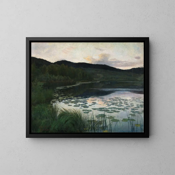 Summer Night Painting - Kitty Kielland — framed artwork on a wall