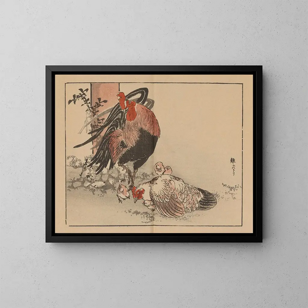 Bairei gafu Pl03 - Kono Bairei — framed artwork on a wall