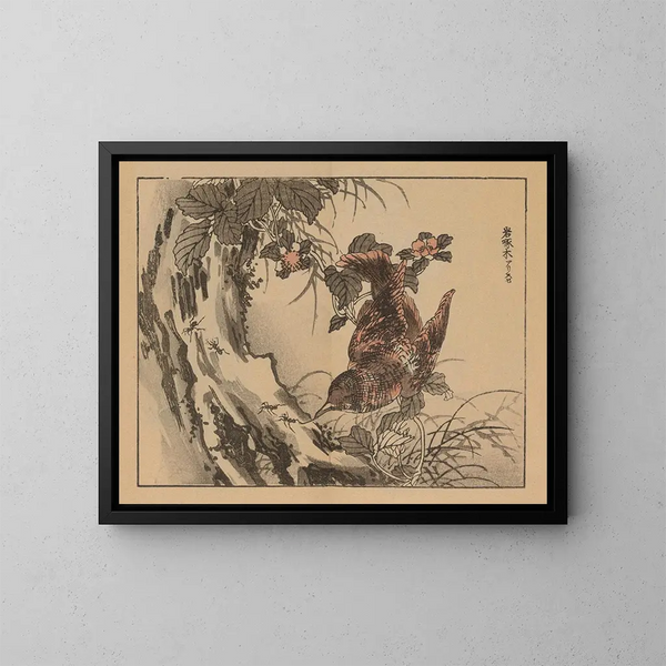 Bairei gafu, plate 11 - Kono Bairei — framed artwork on a wall