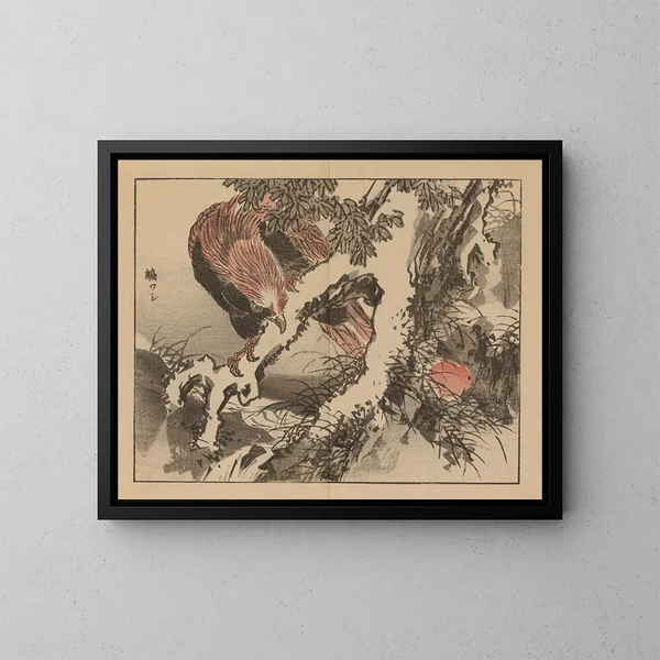 Bairei gafu, plate 20 - Kono Bairei — framed artwork on a wall