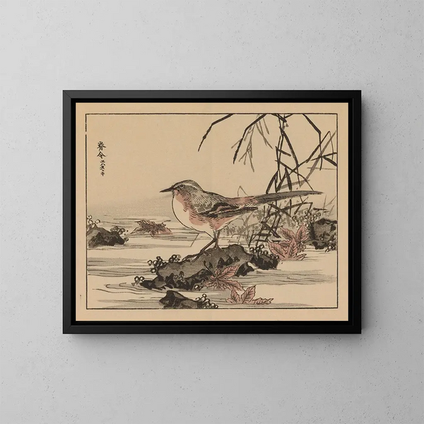 Bairei gafu, plate 21 - Kono Bairei — framed artwork on a wall