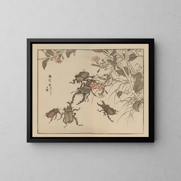 Bairei gafu, plate 64 - Kono Bairei — framed artwork on a wall