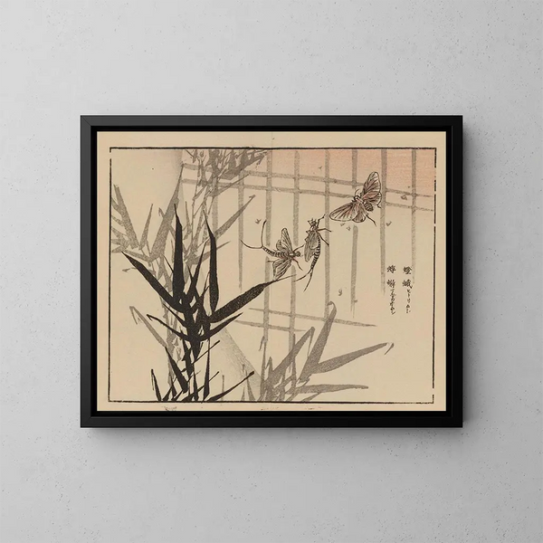 Bairei gafu, plate 68 - Kono Bairei — framed artwork on a wall