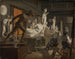 Scène van de Academie in Kopenhagen - Knud Baade — weergave van het kunstwerk