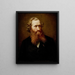 portret van de schilder J. F. Eckersberg - Knud Bergslien — ingelijst kunstwerk aan de muur